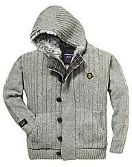 Hamnett Mighty Fur Trim Hooded Cardigan