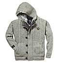 Hamnett Mighty Fur Trim Hooded Cardigan