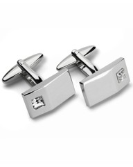 Italian Classics Clear Crystal Cufflinks
