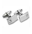 Italian Classics Clear Crystal Cufflinks