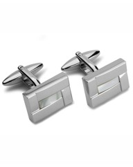 Italian Classics Pearl Square Cufflinks