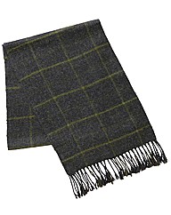 & Brand Long Length Checked Scarf
