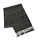 & Brand Long Length Checked Scarf