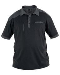 Split Star Melange Stripe Polo Shirt
