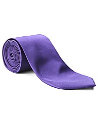 & City Plain Fine Ribbed Long Length Tie