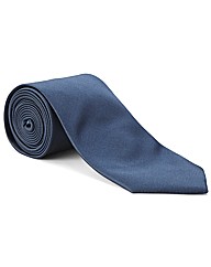 & City Plain Fine Ribbed Long Length Tie