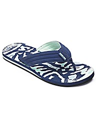 Weird Fish Printed Flip Flops