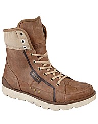 Mustang Leather Lace Up Boots