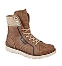 Mustang Leather Lace Up Boots