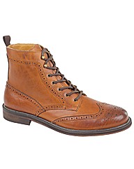 Jimmy Bee Waxy Leather Brogue Boots