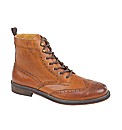 Jimmy Bee Waxy Leather Brogue Boots