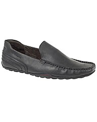 Base London Locate Leather Slip On Shoes