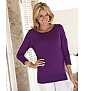 Fully Fashioned 3/4 Sleeve Jumper