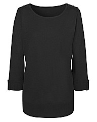 Fully Fashioned 3/4 Sleeve Jumper