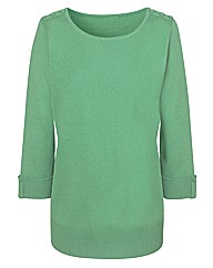 Fully Fashioned 3/4 Sleeve Jumper