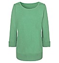 Fully Fashioned 3/4 Sleeve Jumper