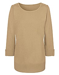 Fully Fashioned 3/4 Sleeve Jumper