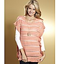 Pointelle Poncho Jumper