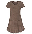 Frill Hem Tunic Dress