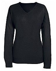 Fully Fashioned V-Neck Jumper