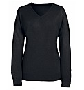 Fully Fashioned V-Neck Jumper