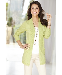 Scoop Pocket Longline Shrug Cardigan
