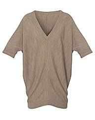 Knitted Deep V Tunic