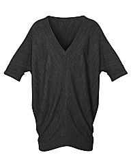 Knitted Deep V Tunic