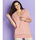 Knitted Deep V Tunic