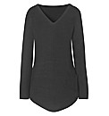 Dipped Hem Colour Block Tunic