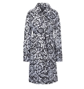 Lightweight Single Breasted Printed Mac
