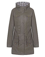 Waxed Look Parka Jacket