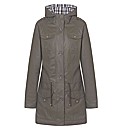 Waxed Look Parka Jacket