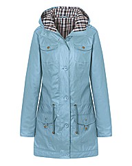 Waxed Look Parka Jacket