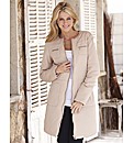 Collarless Longline Jacket