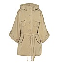 Cape Style Belted Jacket