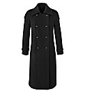 Trench Style Coat Length 44in