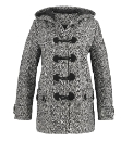 Petite Tweed Duffle Coat Length 27in