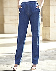 Pull On Comfort Jeans Length 25in