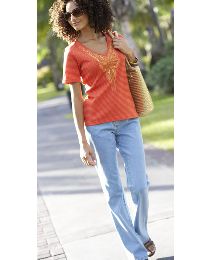 Stretch Bootcut Jeans Length 32in