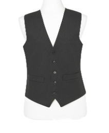Brook Taverner Black Waistcoat Long