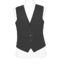 Brook Taverner Black Waistcoat Long