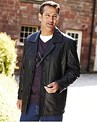 Leather Reefer Jacket