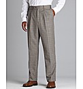 Premier Man Check Trousers 29in
