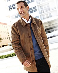 Premier Man Mock Sheepskin 3/4 Coat