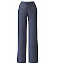 Linen Blend Trousers Length 27in