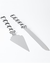 Personalised Heart Cake Knife And Server