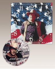 John Wayne Wall Clock With Free Clock