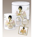 Elvis Mug, Keyring And Storage Tin