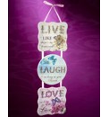 Live Laugh Love Triple Wall Plaque